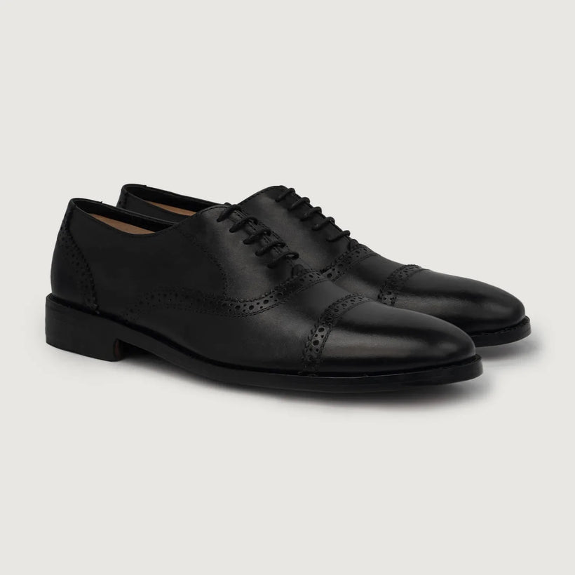 Greyson Brogues Oxford Preto Leather Shoes para Homem