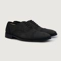 Greyson Brogues Oxford Preto Nubuck Sapatos em couro para Homem