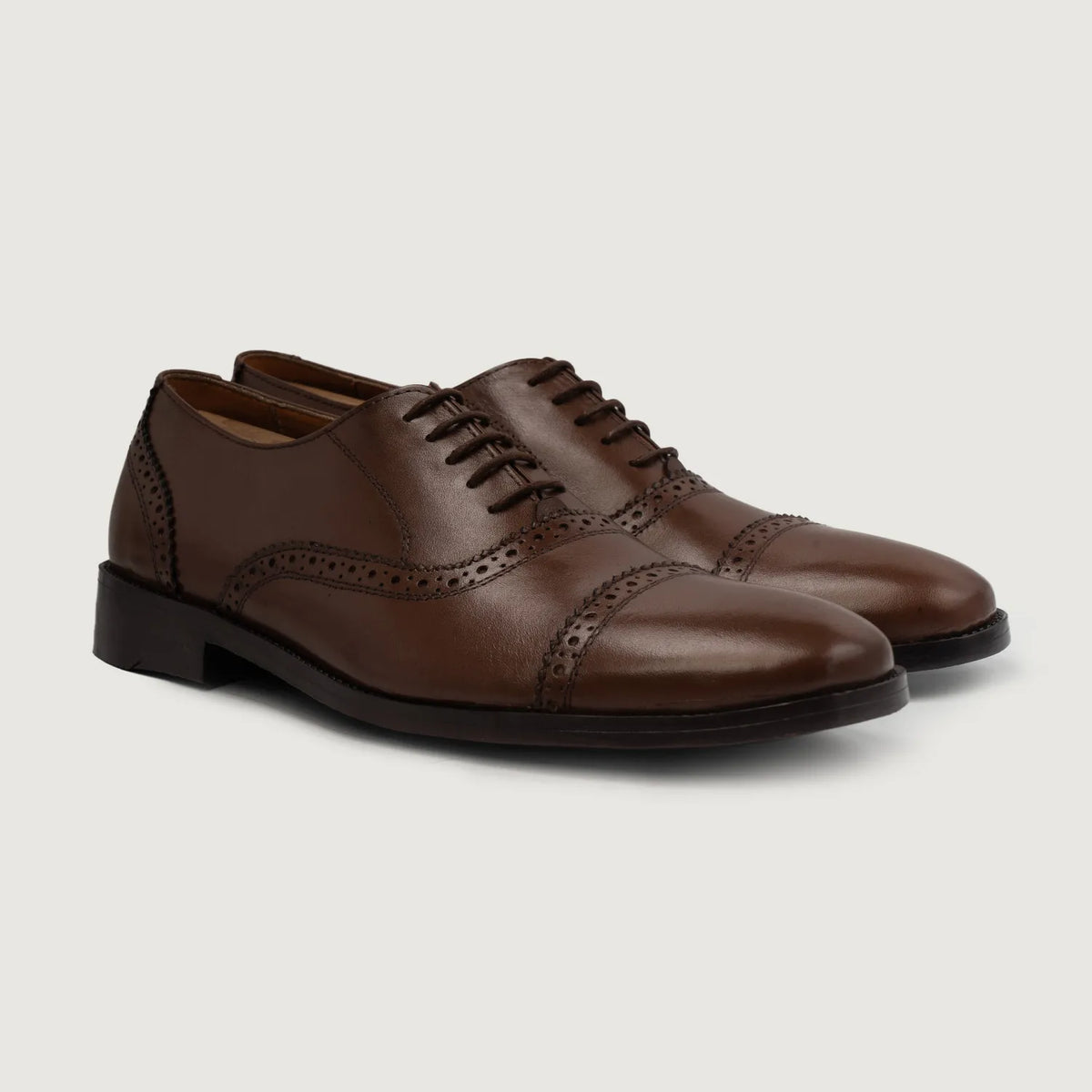 Greyson Brogues Oxford Castanho Sapatos em couro para Homem For Men in Brown Full-Grain Leather - Vista de perfil | Comprar online