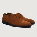 Greyson Brogues Oxford Castanho Suede Sapatos em couro para Homem