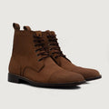 Knight Derby Oil Pull-up Castanho Botas em couro para Homem