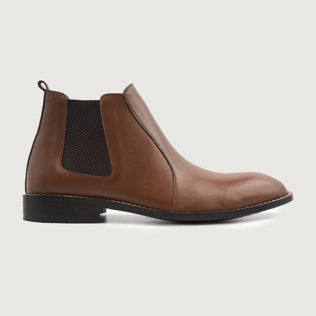 Brown Full-Grain leather Boots - Construção de vira Goodyear e biqueira