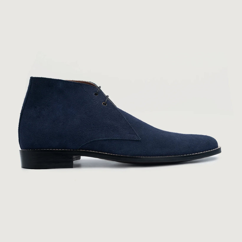Corry Chukka Midnight Azul Suede Leather Boots para Homem