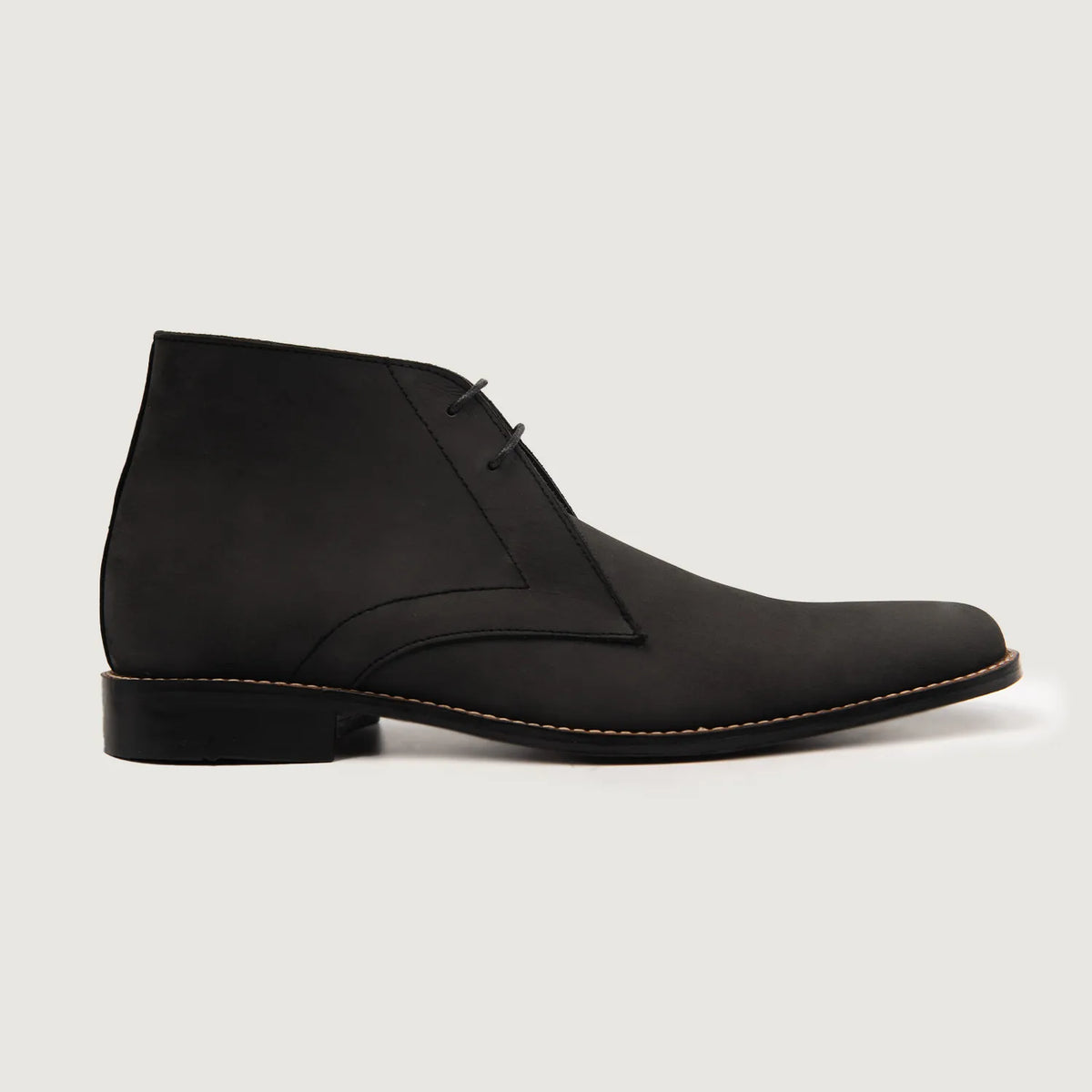 Black Full-Grain leather Boots - Construção de vira Goodyear e biqueira