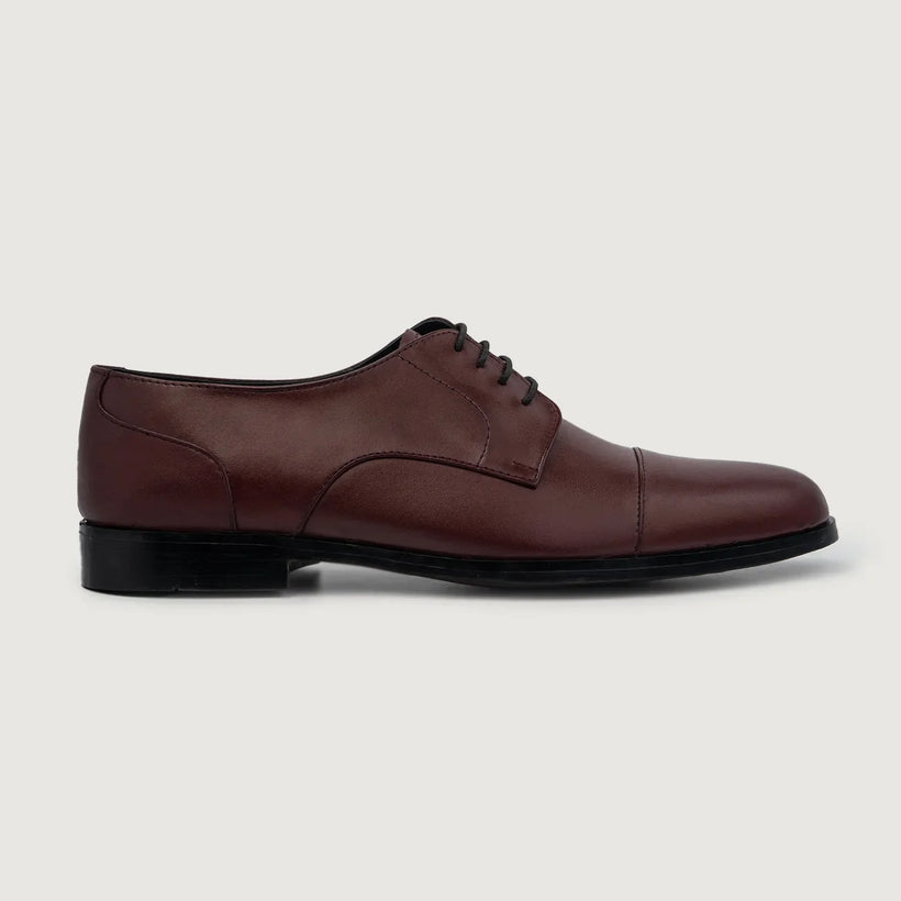 Attorney Derby Bordô Leather Shoes para Homem