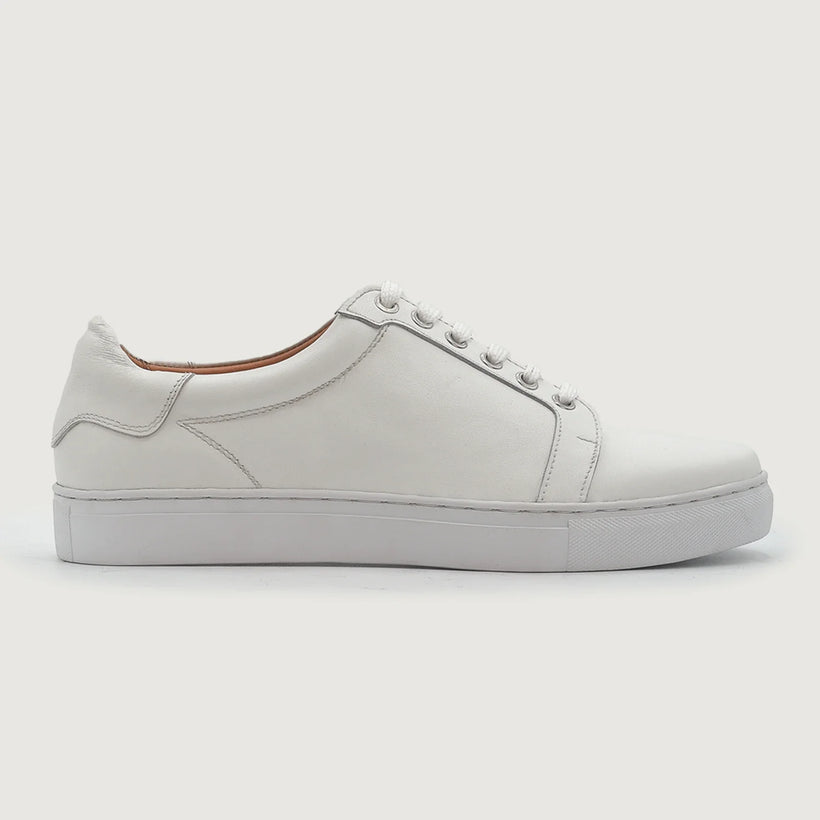 Carter Runn White Leather Sneakers para Homem