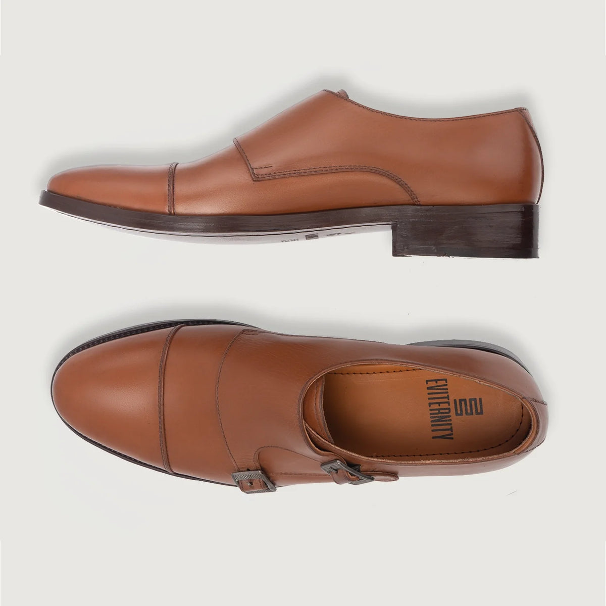 Boston Sapatos em couro Caramelo Sapatos em couro For Men - Contraforte reforçado e costuras duplas de precisão