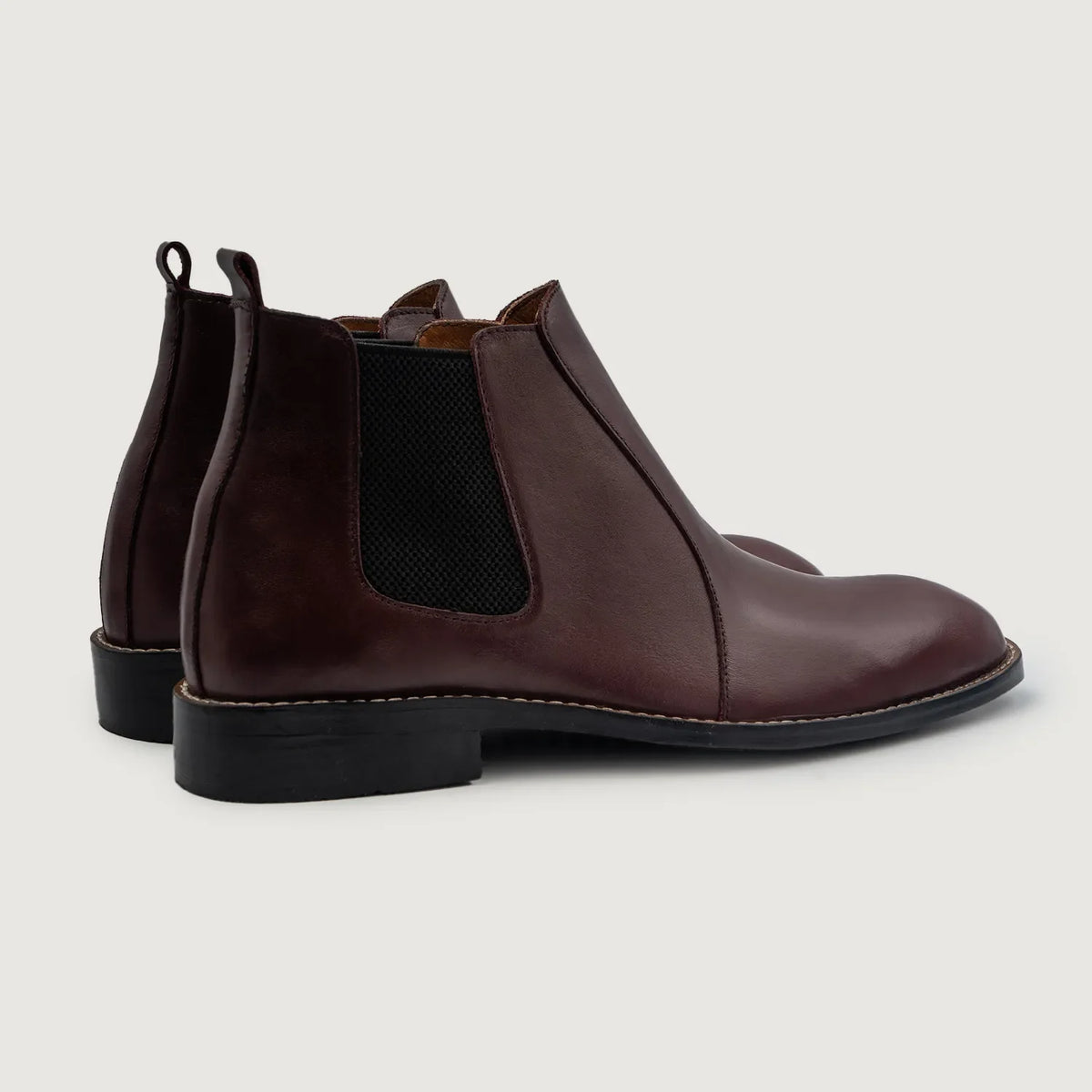 Clarkson Chelsea Bordô Botas em couro para Homem For Men - Contraforte reforçado e costuras duplas de precisão