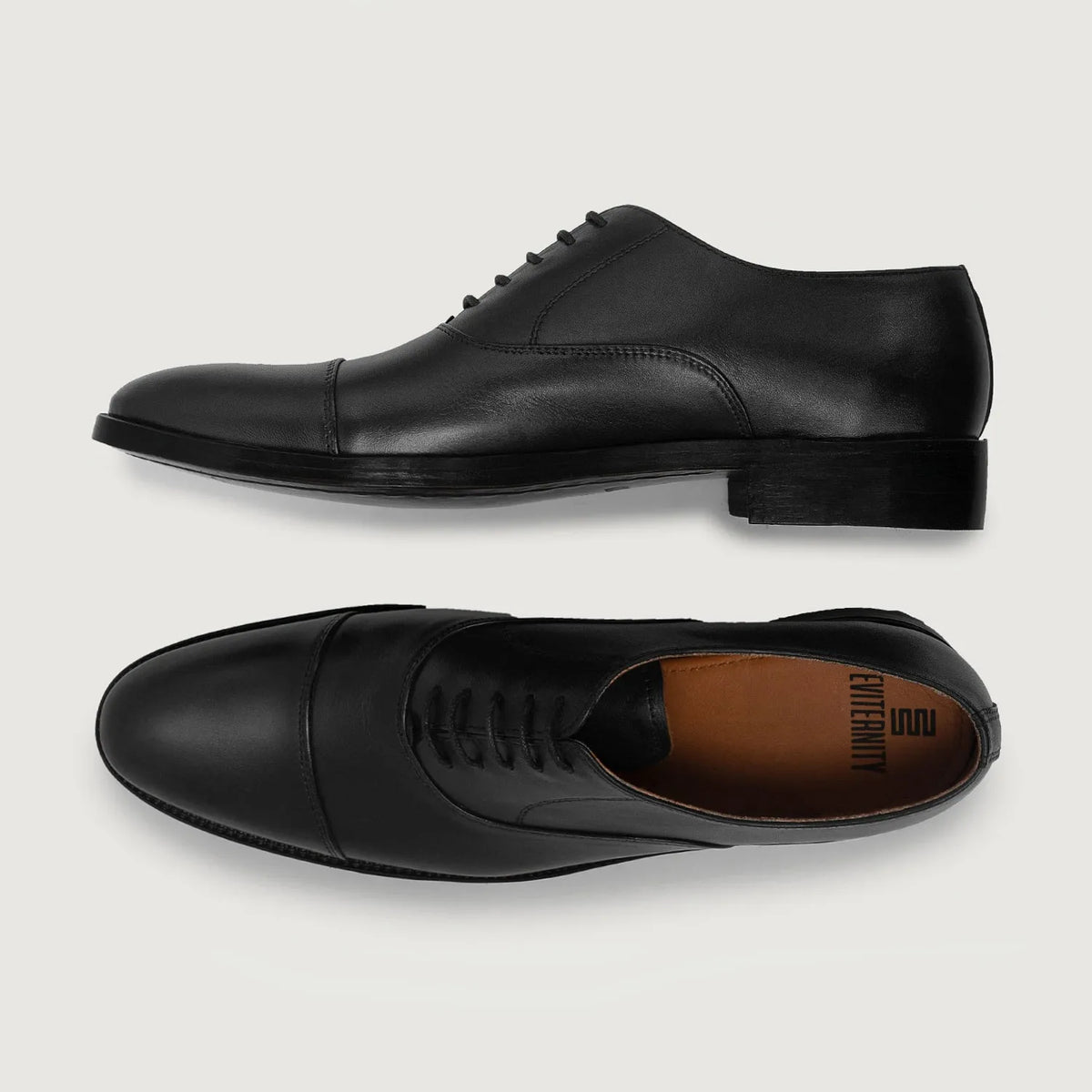 Professor Oxford Preto Sapatos em couro para Homem For Men - Contraforte reforçado e costuras duplas de precisão