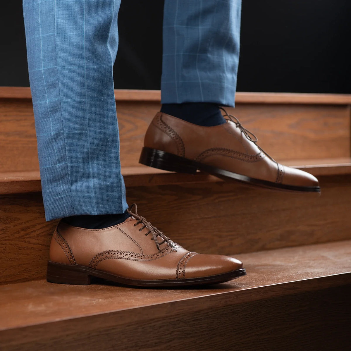 Orlaven Greyson Brogues Oxford Caramelo Sapatos em couro para Homem footwear image 10