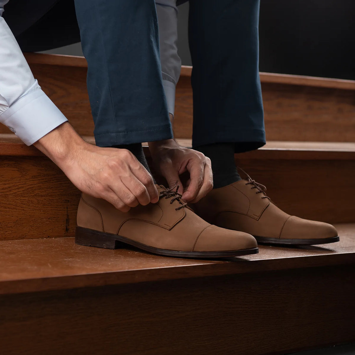 Orlaven Attorney Derby Castanho Nubuck Sapatos em couro para Homem footwear image 10