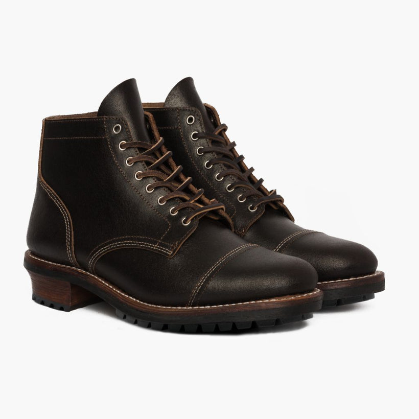Vanguard Waxed Cacao Botas em couro para Homem