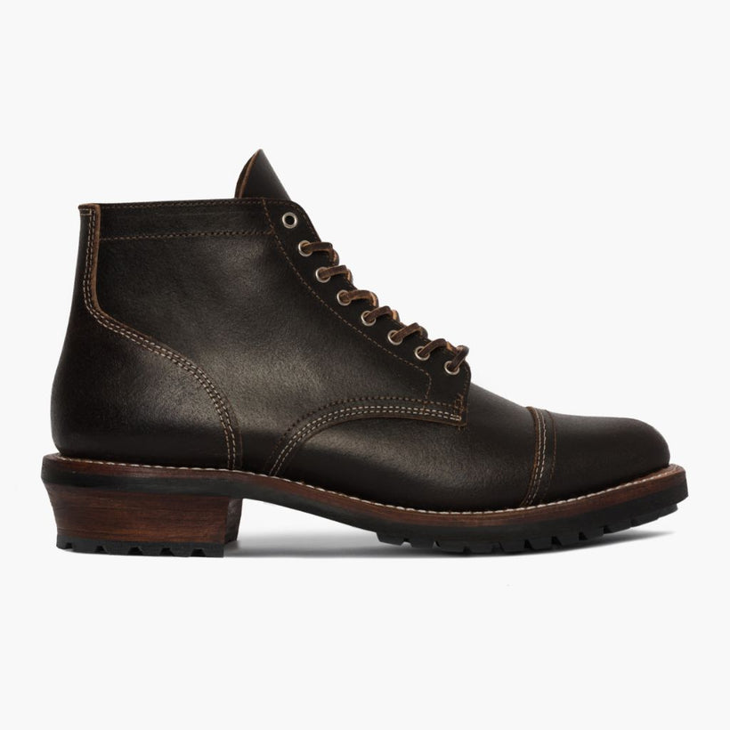 Vanguard Waxed Cacao Botas em couro para Homem