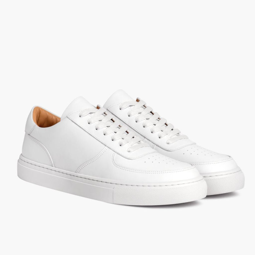 Court White Leather Sneakers para Mulher