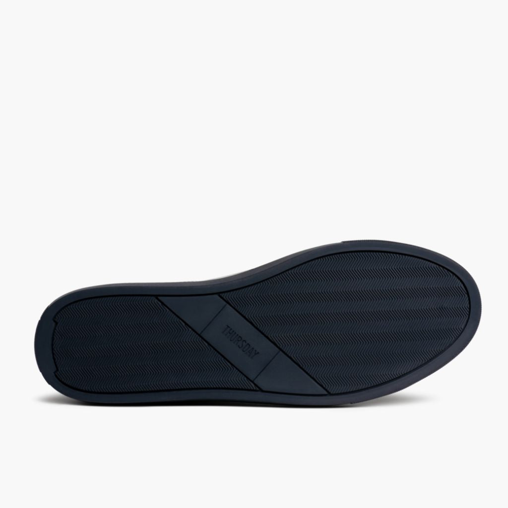 High-Traction Rubber Outsole & Lug Tread Pattern on Encore Navy Sapatilhas em pele para Homem