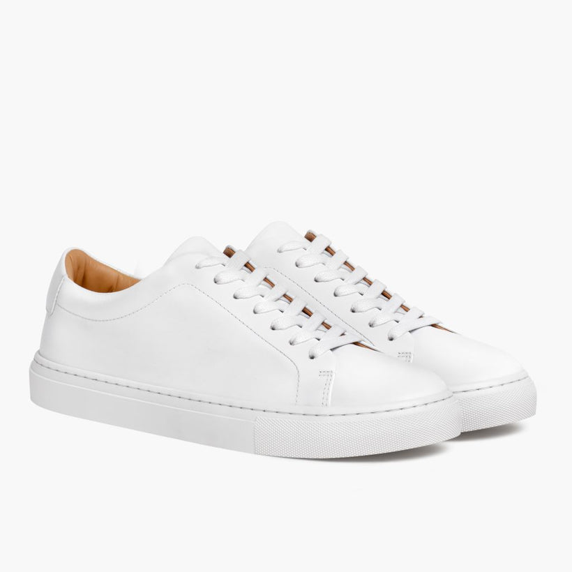 Encore White Leather Sneakers para Mulher