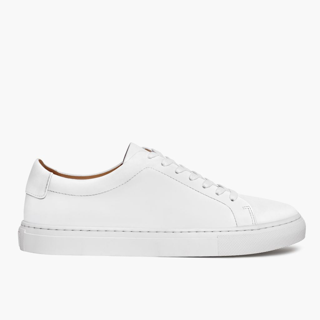 White Full-Grain leather Sneakers - Construção de vira Goodyear e biqueira