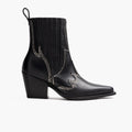 Icon Preto Botas em couro para Mulher