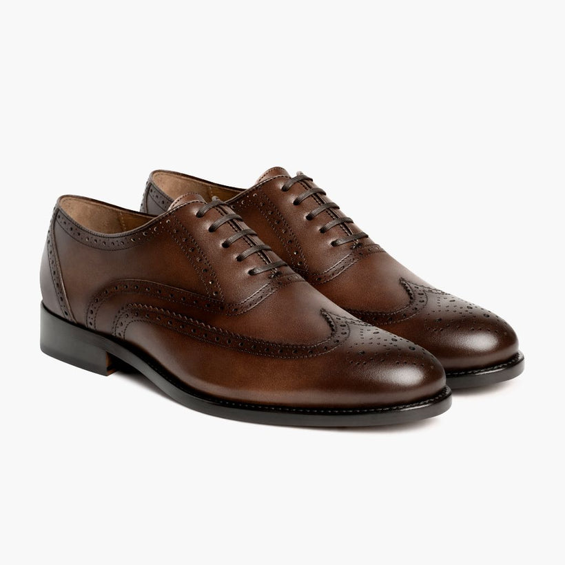 Aviator Cinnamon Leather Shoes para Homem