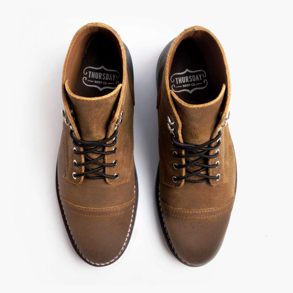 Captain Safari Botas em couro para Homem - Contraforte reforçado e costuras duplas de precisão