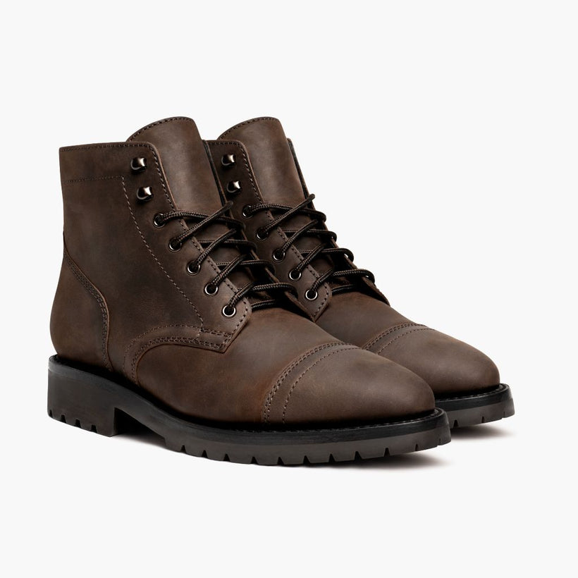 Captain StormKing® Tobacco Leather Boots para Homem
