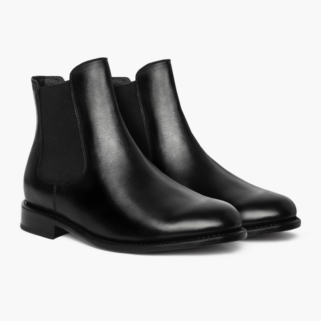Cavalier Preto Botas em couro para Homem em couro bovino preto legítimo - Vista de perfil | Comprar online
