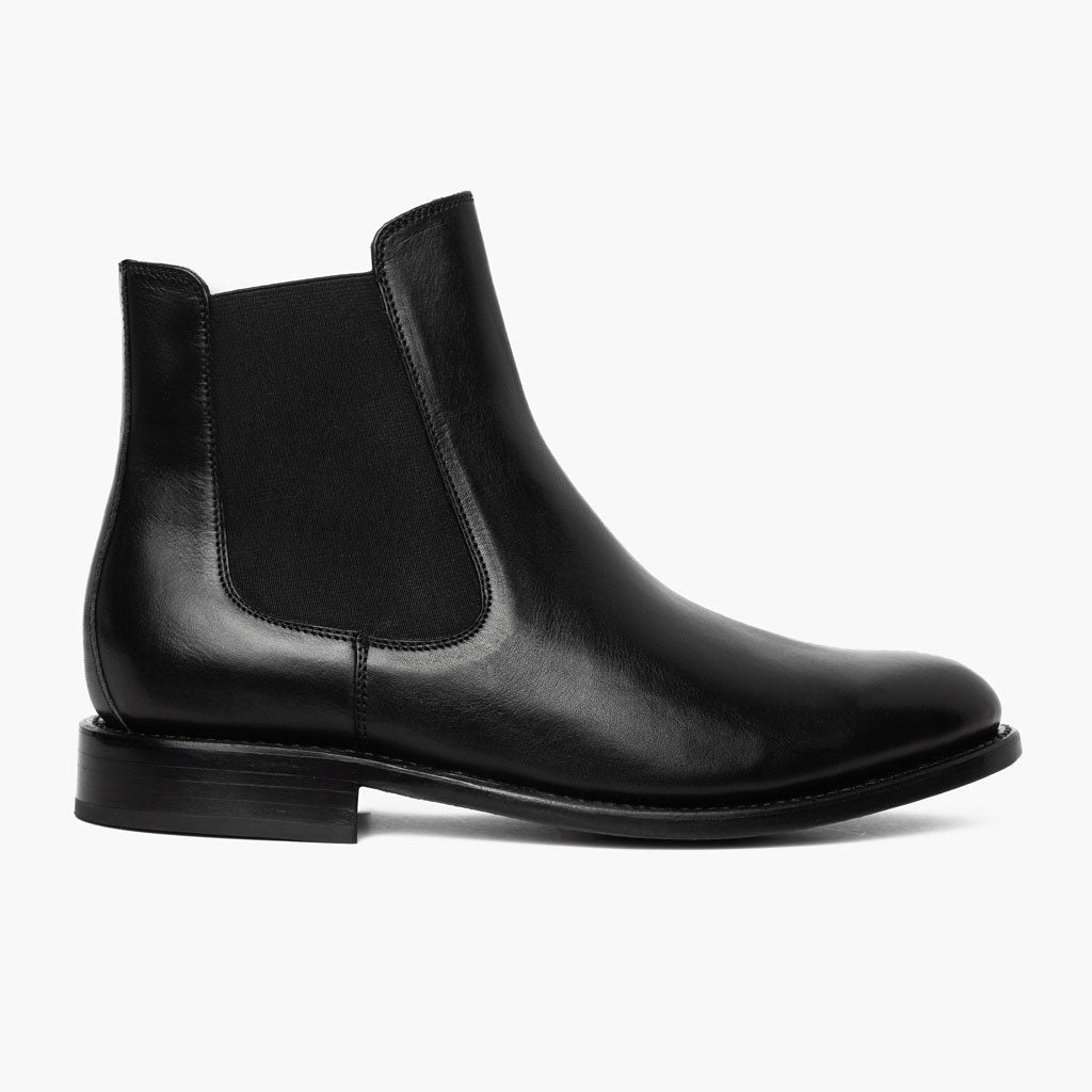 Black Full-Grain leather Boots - Construção de vira Goodyear e biqueira