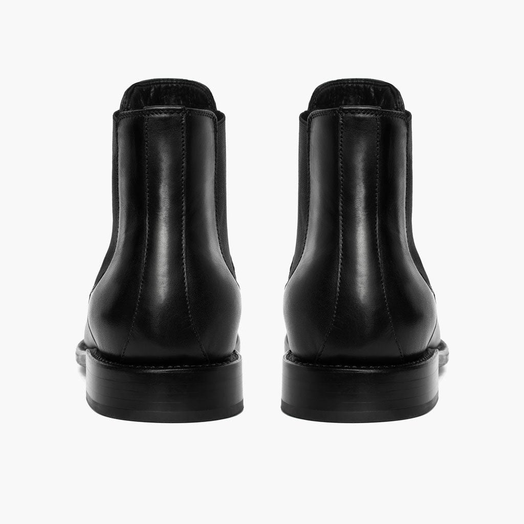 Cavalier Preto Botas em couro para Homem - Contraforte reforçado e costuras duplas de precisão