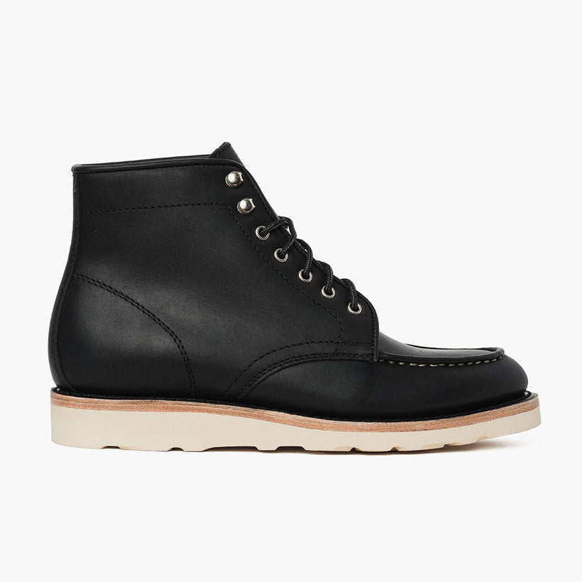 Diplomat Preto Matte Leather Boots para Homem