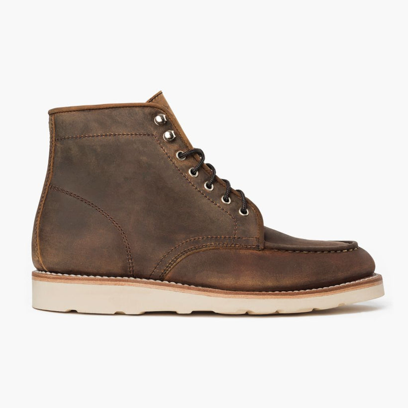 Diplomat Burnt Copper Leather Boots para Homem