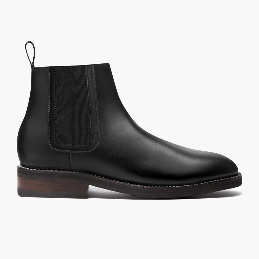 Black Full-Grain leather Boots - Construção de vira Goodyear e biqueira