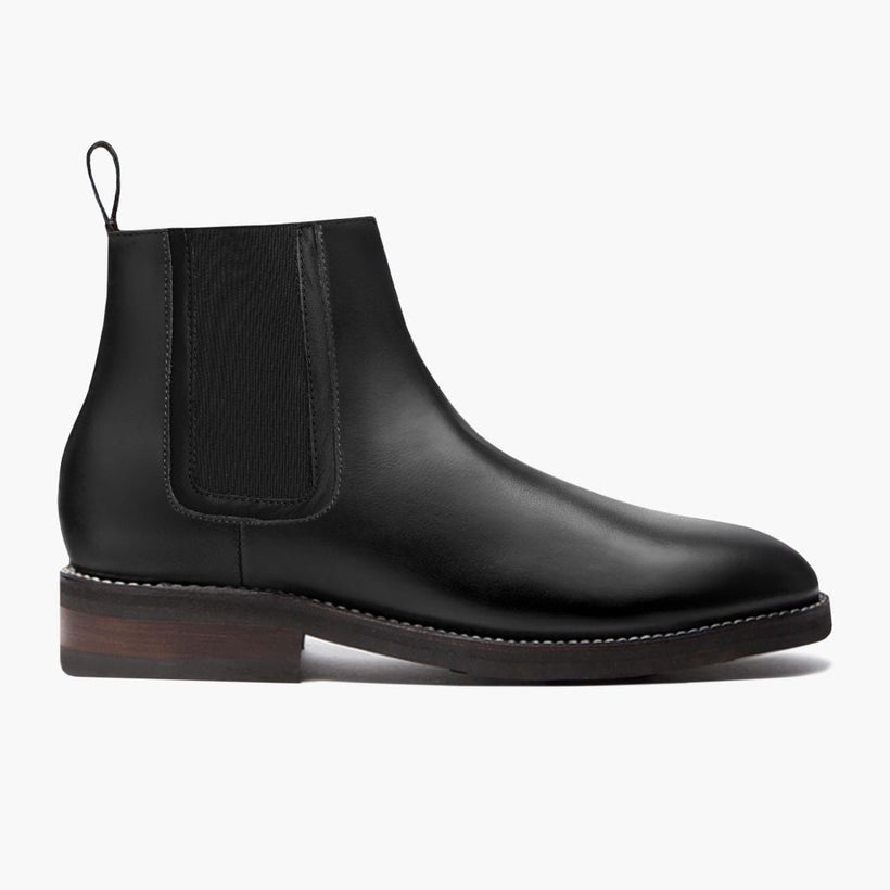 Duke Preto Leather Boots para Homem
