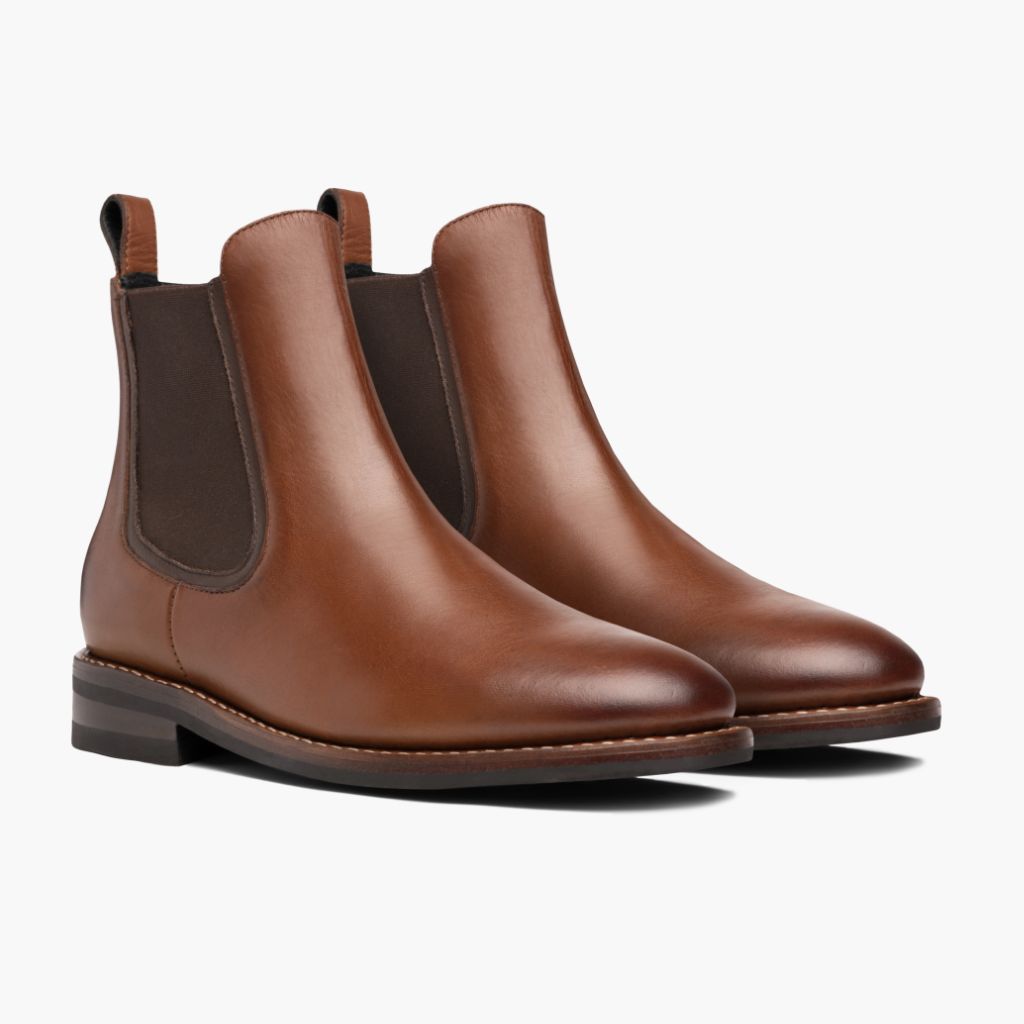 Duke Brandy Botas em couro para Homem in Classic Full-Grain Leather - Vista de perfil | Comprar online
