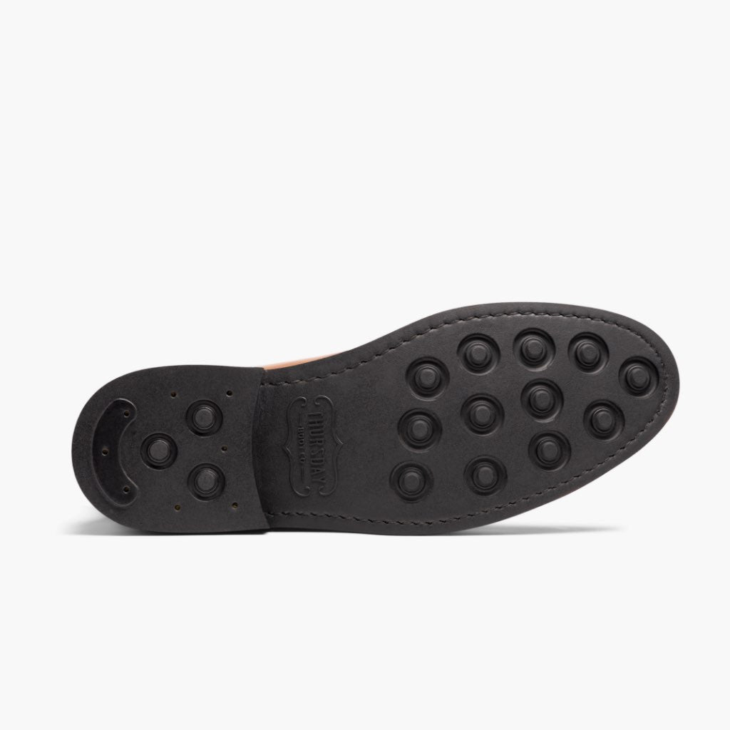 High-Traction Rubber Outsole & Lug Tread Pattern on Duke Brandy Botas em couro para Homem