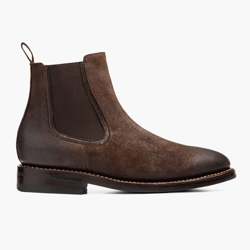 Duke Chocolate Suede Leather Boots para Homem