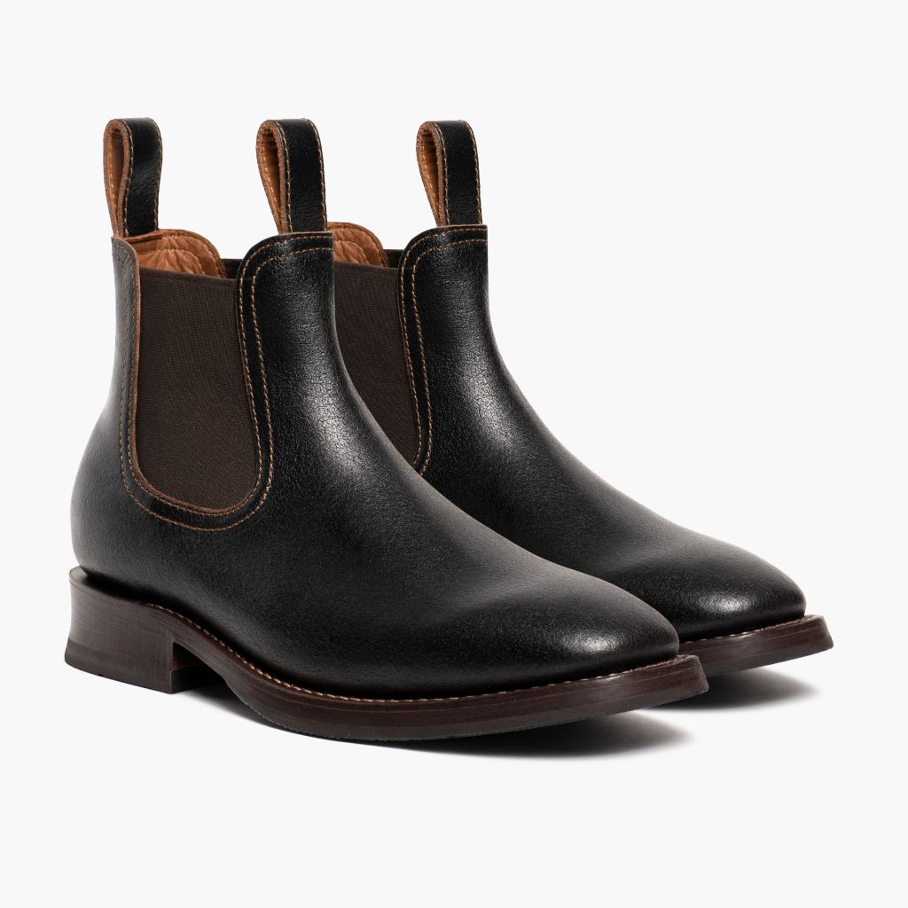 Journeyman Cacao Botas em couro para Homem in Classic Full-Grain Leather - Vista de perfil | Comprar online