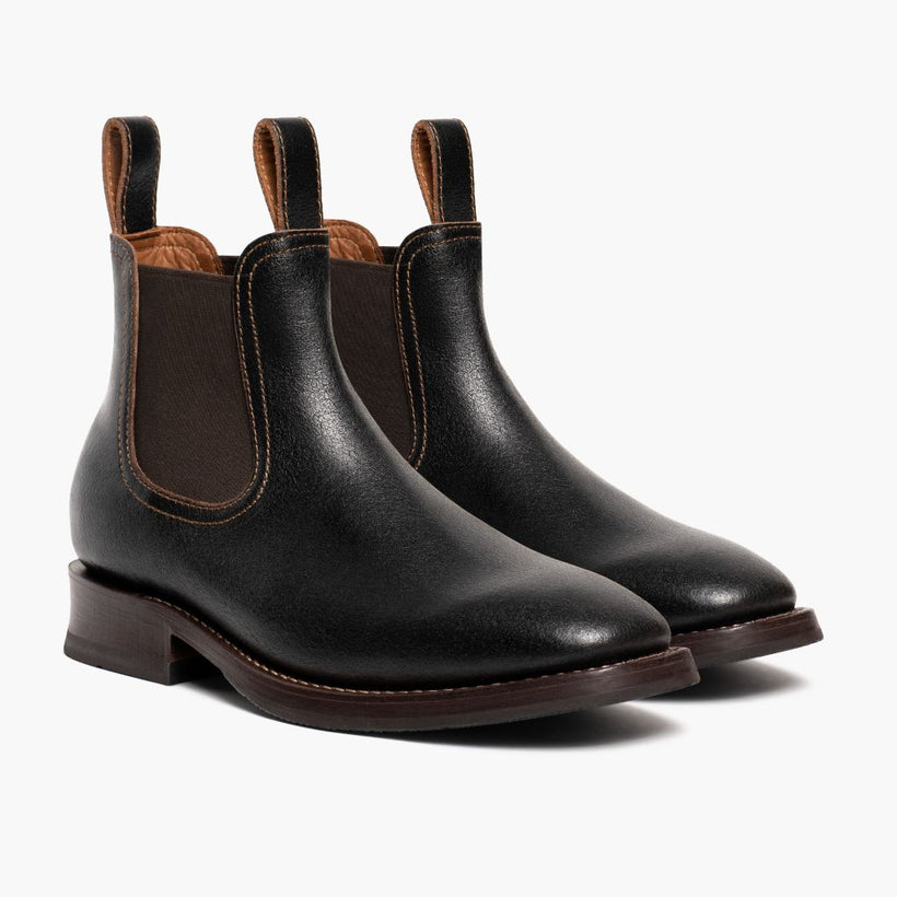 Journeyman Cacao Botas em couro para Homem