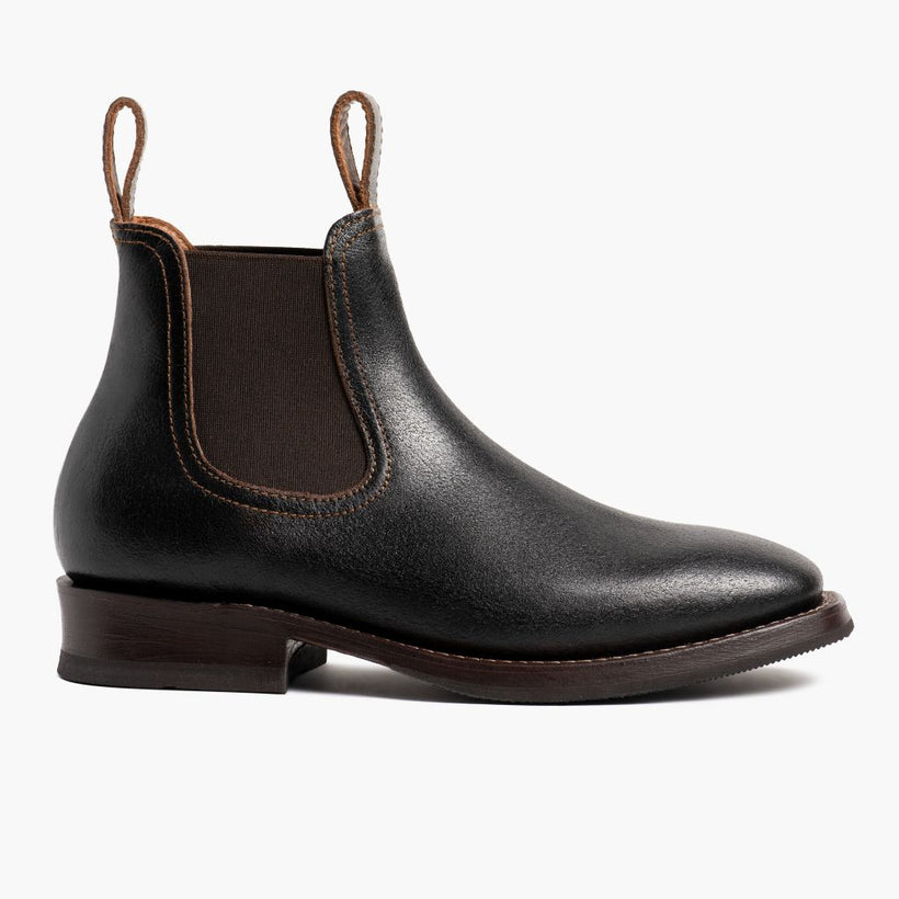 Journeyman Cacao Botas em couro para Homem
