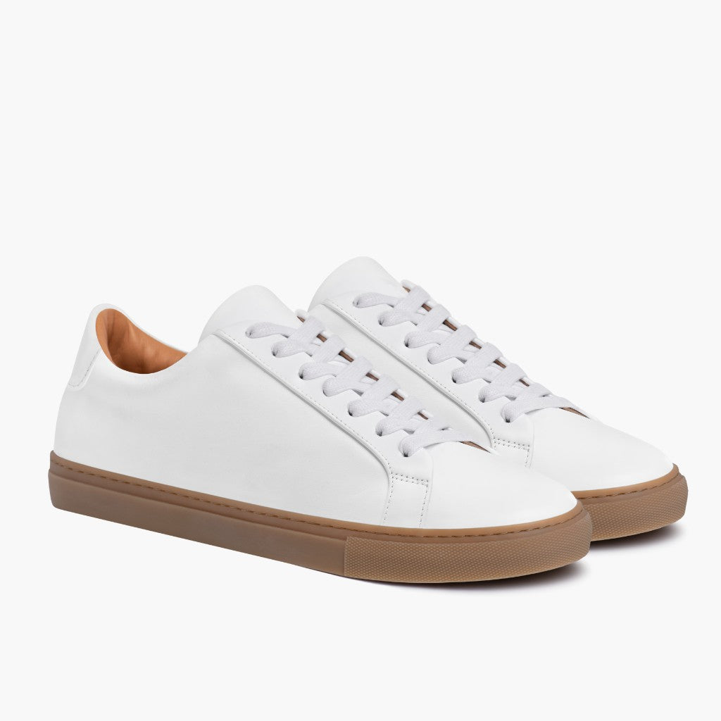 Legacy White Sapatilhas em pele para Homem in White Full-Grain Leather - Vista de perfil | Comprar online