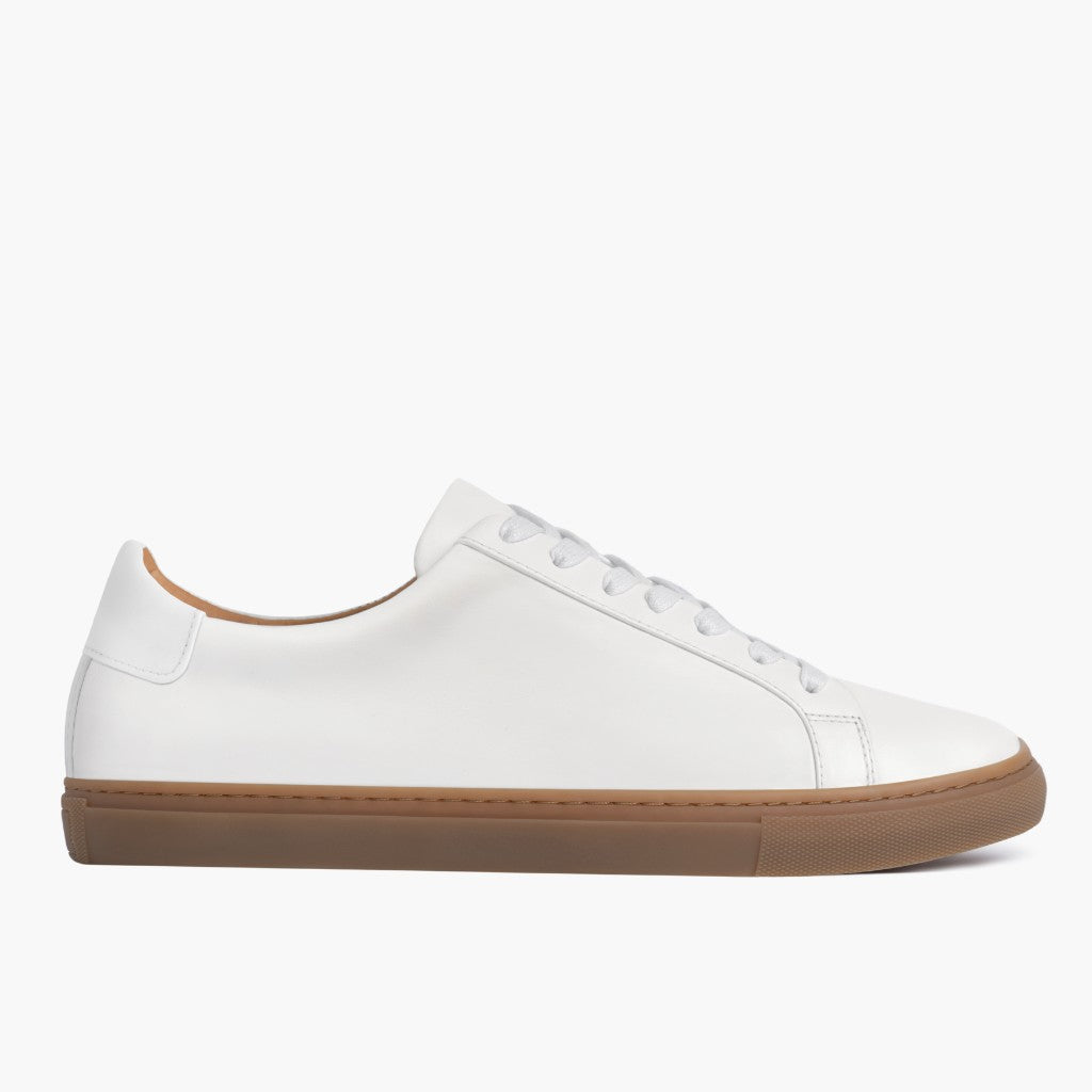 White Full-Grain leather Sneakers - Construção de vira Goodyear e biqueira