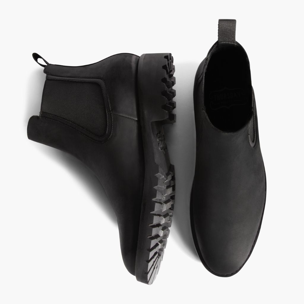 Legend Preto Matte Botas em couro para Homem - Contraforte reforçado e costuras duplas de precisão