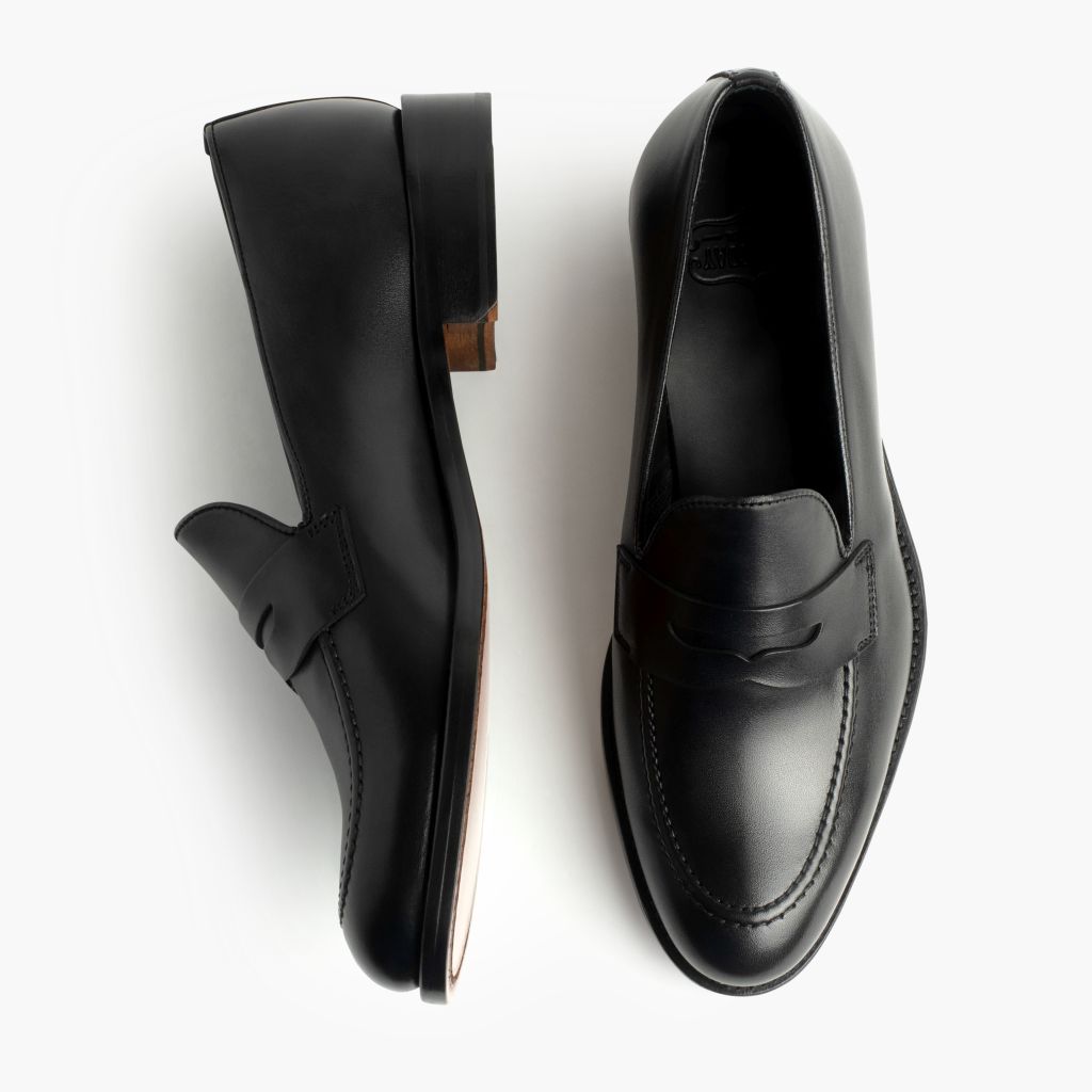 Lincoln Preto Sapatilhas em pele para Homem - Contraforte reforçado e costuras duplas de precisão