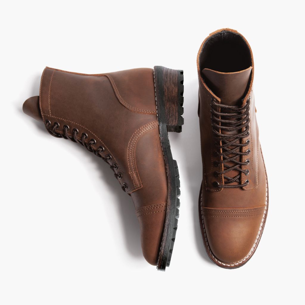 Logger Arizona Adobe Botas em couro para Homem - Contraforte reforçado e costuras duplas de precisão