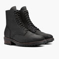 Logger Preto Matte Botas em couro para Homem