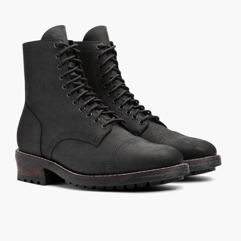 Logger Preto Matte Botas em couro para Homem
