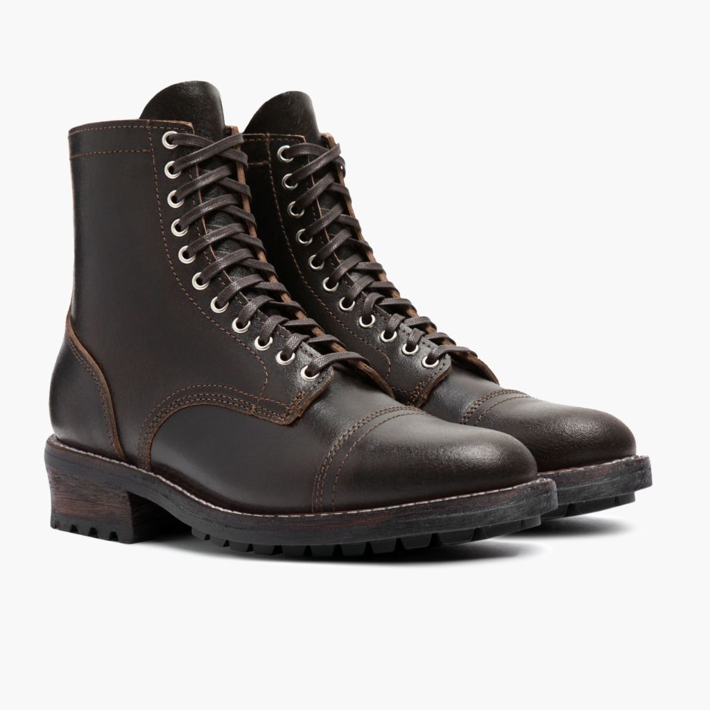 Logger Waxed Cacao Botas em couro para Homem in Classic Full-Grain Leather - Vista de perfil | Comprar online