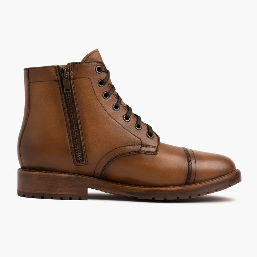Major Cuero Botas em couro para Homem