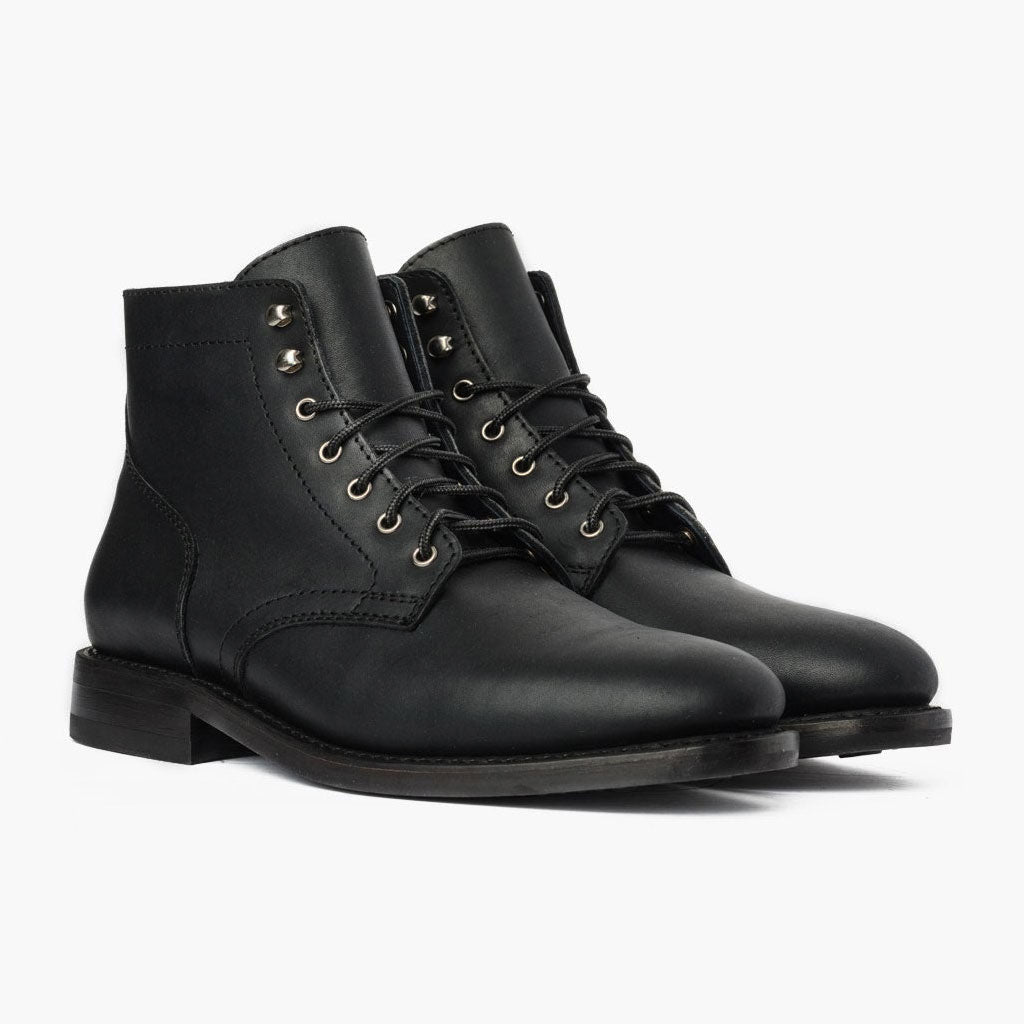 President Preto Matte Botas em couro para Homem For Men em couro bovino preto legítimo - Vista de perfil | Comprar online