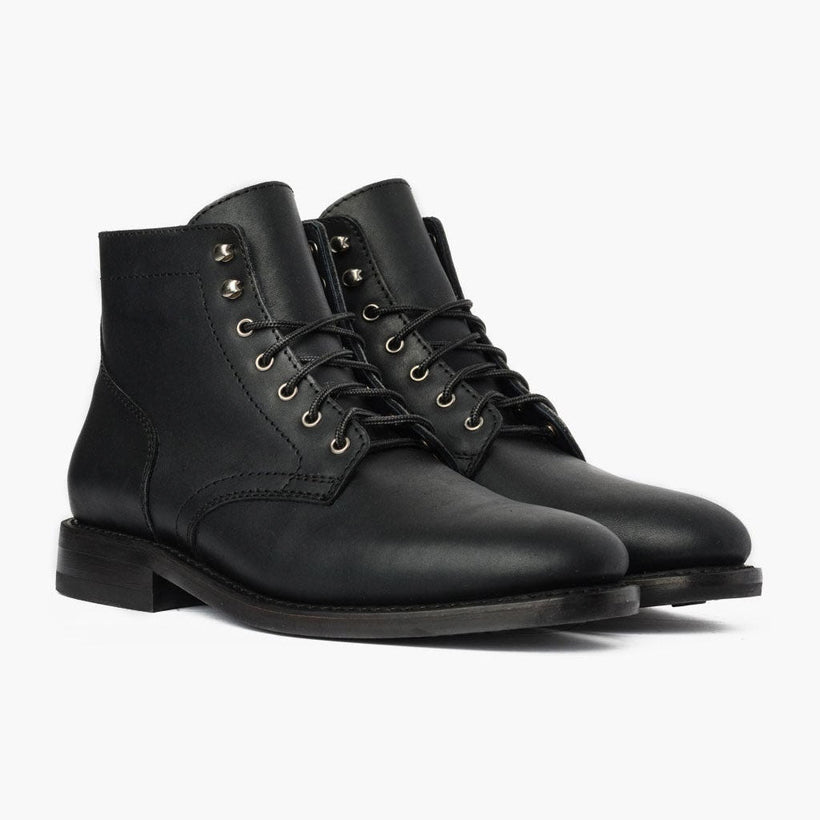 President Preto Matte Botas em couro para Homem