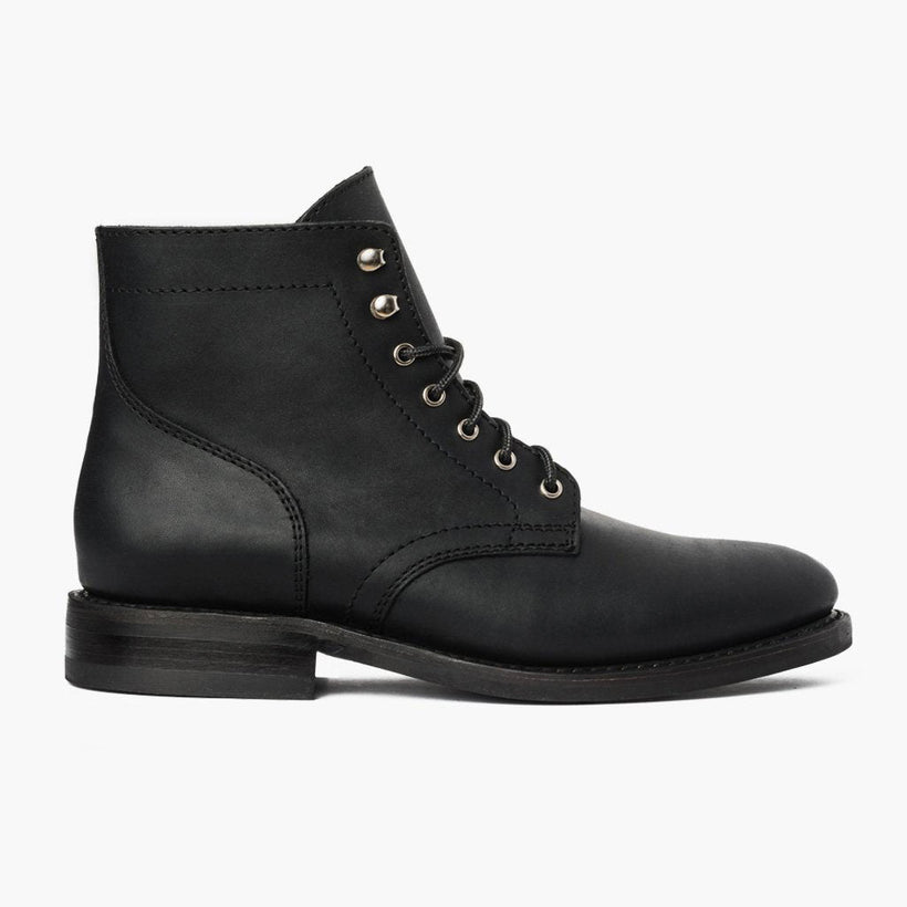 President Preto Matte Botas em couro para Homem